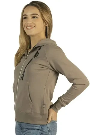 Sweat femme zipé Naousa Flags&Cup Bon Marché