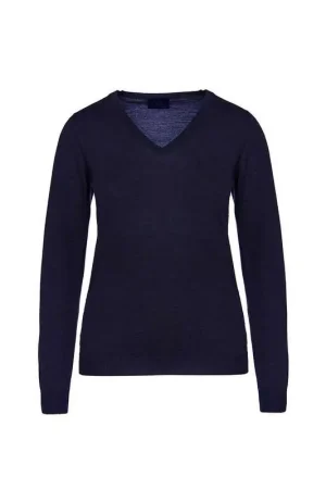 Seulement Aujourd'hui Cavalleria Toscana CT Pull Jacquard Col V Femme