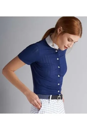 Cavalleria Toscana CT Polo Bleu M/Courtes Femme Top Vente