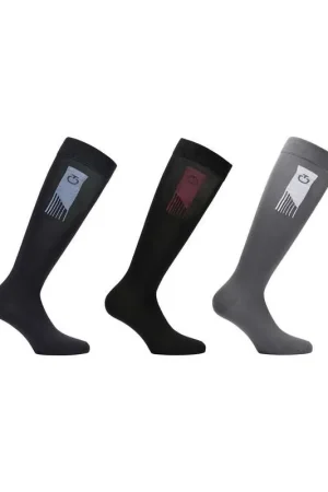 Prix Promo Cavalleria Toscana CT Racing Stripe Pack de 3 Chaussettes