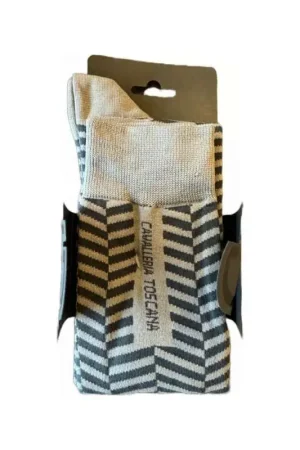 Cavalleria Toscana CT Chaussettes Zig Zag Pas Cher