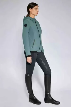 Top Vente Cavalleria Toscana CT Veste Jersey Softshell Micro Perforée à Capuche