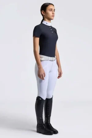 Cavalleria Toscana Polo de Compétition CT Jersey à Manches Courtes et Boutons Must-Have