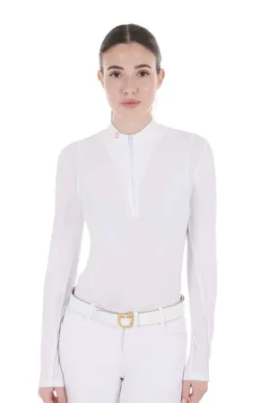 Equestro Polo de concours Femme Equestro Inserts Mesh Vente Directe