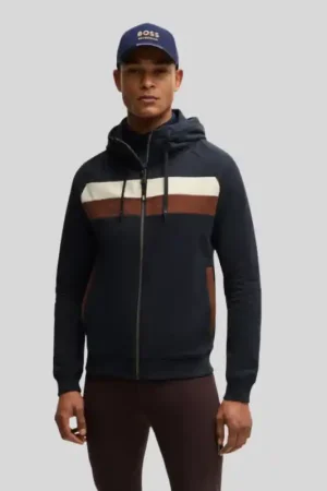 Dernier Modèle Boss Equestrian Sweat BOSS River Zip