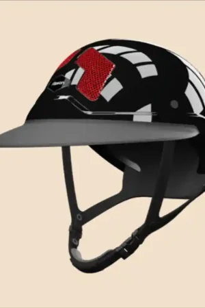 Flex-on Edition Limitée Casque Armet Flex-on Star Noir Grilles Rouge Meilleure Vente
