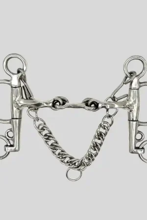 AJR Sport Mors Pelham Dog Bone Verrouillable Torsadé Remise