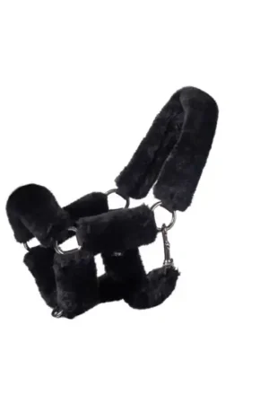 HKM Sport Licol avec fourrure synthétique -Hobby Horsing Produit De Marque