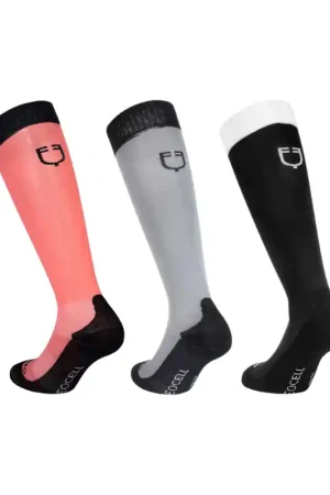 Retour Gratuit Equestro Boîte de chaussettes basiques unisexe 3 pièces