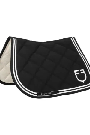 Equestro Tapis de selle Double Stripes Jumping Prix Bas