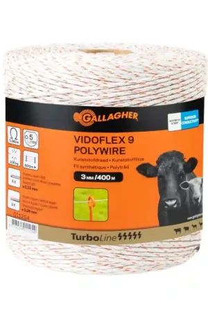 Gallagher Vidoflex 9 TurboLine (blanc, 400 mètre) Achetez Aujourd'hui