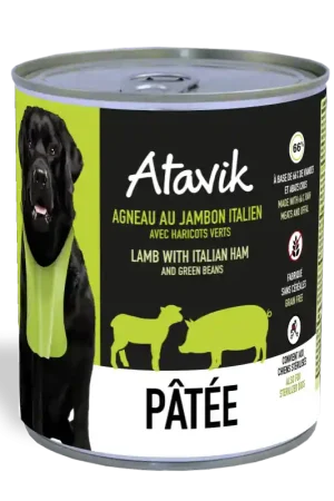 Nouveauté PÂTÉE AGNEAU/JAMBON ITALIEN (CHIEN)