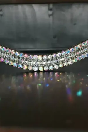 Promotion Saisonnière Frontal strass blanc à reflets