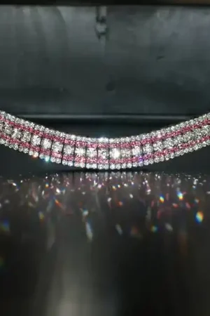 Affaire À Saisir Frontal strass blanc et rose