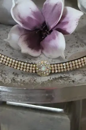 Frontal fleur strass Promotion