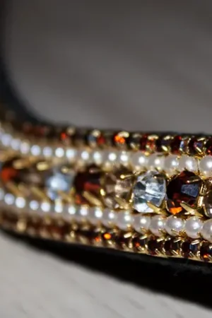 Frontal strass or/argent/cognac Prix Cassé