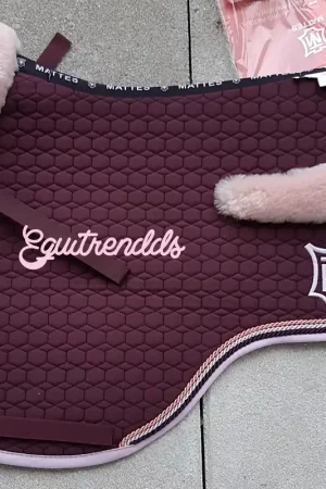 Nouvelle Collection Tapis Mattes Eurofit - Prune bord rose pâle