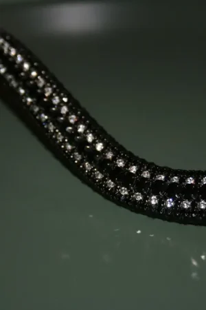 Frontal en strass - Noir et Argent Marque