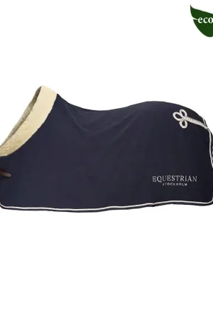 Jusqu'à Épuisement Des Stocks Couverture Polaire Col Mouton Equestrian Stockholm - Marine