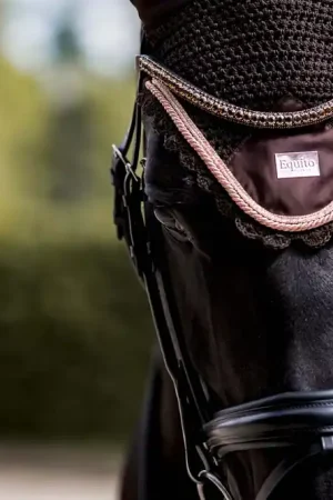 Bonnet anti-mouches Equito - Marron/Rose Gold Authentique