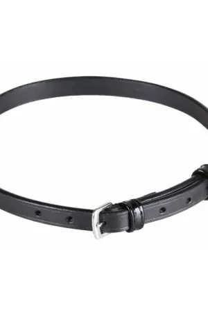 Noseband noir passants vernis - SD Design Commander Maintenant