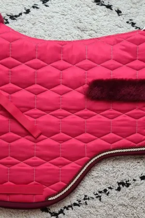 Nouveauté Tapis Mattes Rouge satiné bord bordeaux - Eurofit