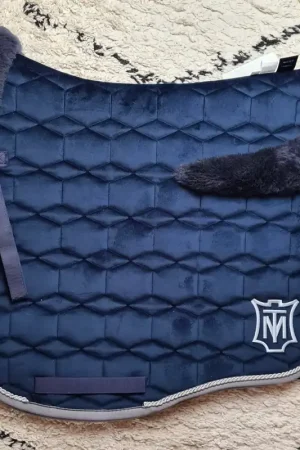 Expédié Aujourd'hui Tapis Mattes Eurofit - Velours marine bord gris