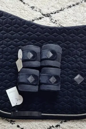 Tapis DRESSAGE Basic Velvet et bandes Kentucky - NOIR Remise
