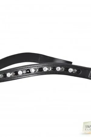 Affaire À Saisir Frontal SWAROVSKI Noir mix Cuir noir - SD Design
