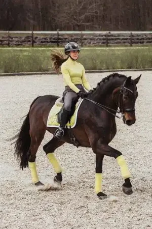 Meilleur Prix Tapis de selle Soft Lemon - Equestrian Stockholm