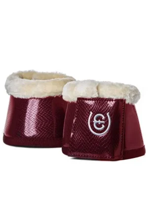 Cloches avec faux mouton Equestrian Stockholm - Bordeaux Expédié Aujourd'hui