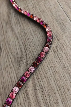 Produit De Marque Frontal Fine Line Rose - Equine concept