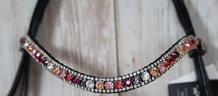 Frontal multicolore rose - Equine concept Meilleur Choix