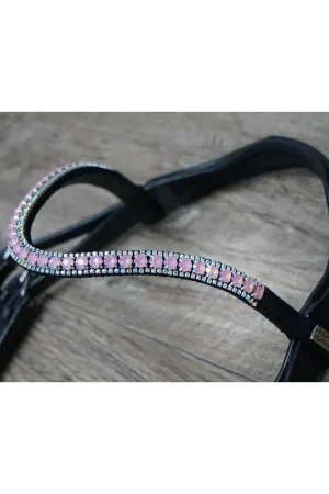 Frontal strass argent et rose Satisfait Ou Remboursé