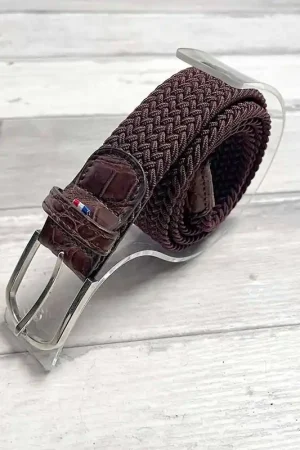 Expédition Rapide Ceinture Grand Prix Marron/Marron - Melca Paris