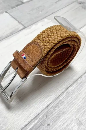 Ceinture Grand Prix Gold/Camel - Melca Paris Dernière Chance