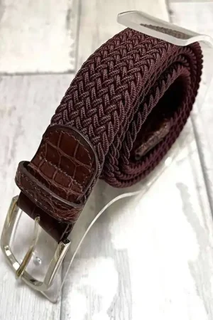 Authentique Ceinture Grand Prix Chocolat/Chocolat - Melca Paris