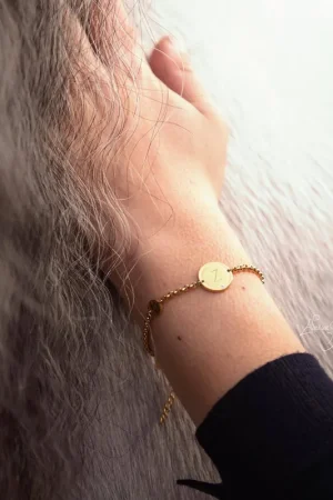 Vente Directe Bracelet avec médaille personnalisée - Ponytail & Co