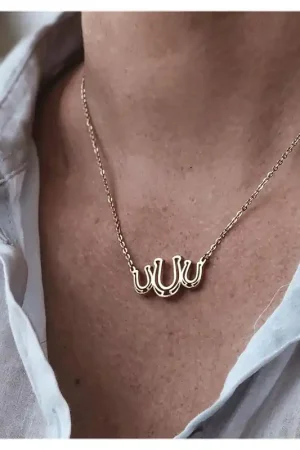 Produit De Marque Collier fers à cheval - Ponytail & Co
