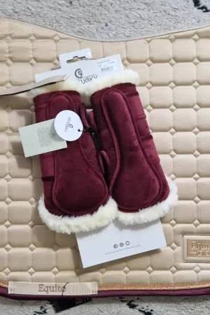 Tapis Dressage et Guêtres M Champagne/Prune - Equito x Kentucky Acheter Direct