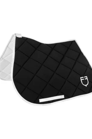 Tapis de selle technique logo noir/blanc - EQUESTRO Commander Maintenant