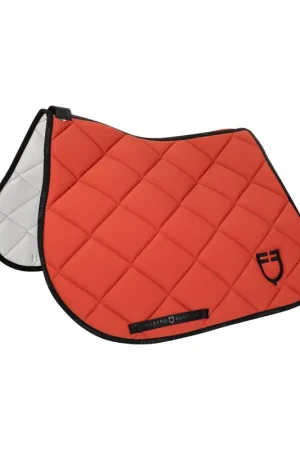 Tapis de selle technique logo brique/noir- EQUESTRO Offre Limitée
