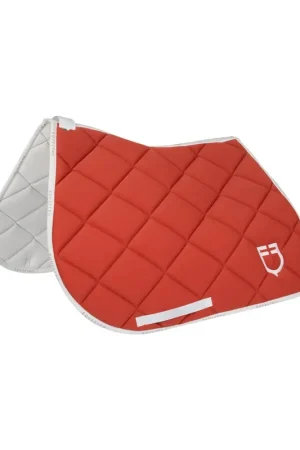 Certifié Tapis de selle technique logo brique/blanc - EQUESTRO