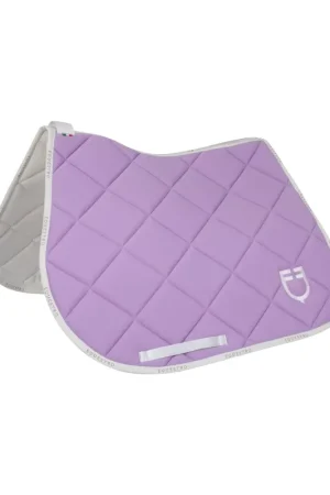 Achetez Aujourd'hui Tapis de selle technique logo lilas/blanc- EQUESTRO