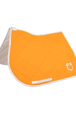 Tapis de selle technique logo orange/blanc - EQUESTRO Nouveauté