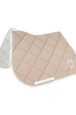 Meilleur Choix Tapis de selle technique logo beige/blanc - EQUESTRO