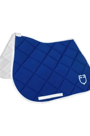 Expédié Aujourd'hui Tapis de selle technique logo bleu roy/blanc - EQUESTRO