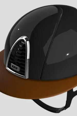 Nouvel Arrivage Casque CROMO 2.0 Noir Shine visière POLO Beige - KEP