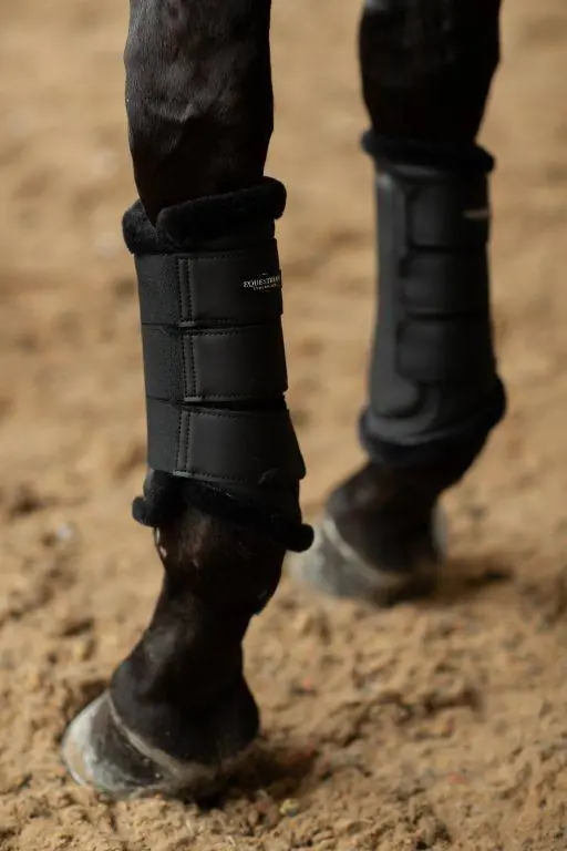 Expédition Rapide Guêtres de dressage Noir Black Edition - Equestrian Stockholm