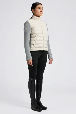 Populaire Veste en nylon et polaire grise beige - CAVALLERIA TOSCANA